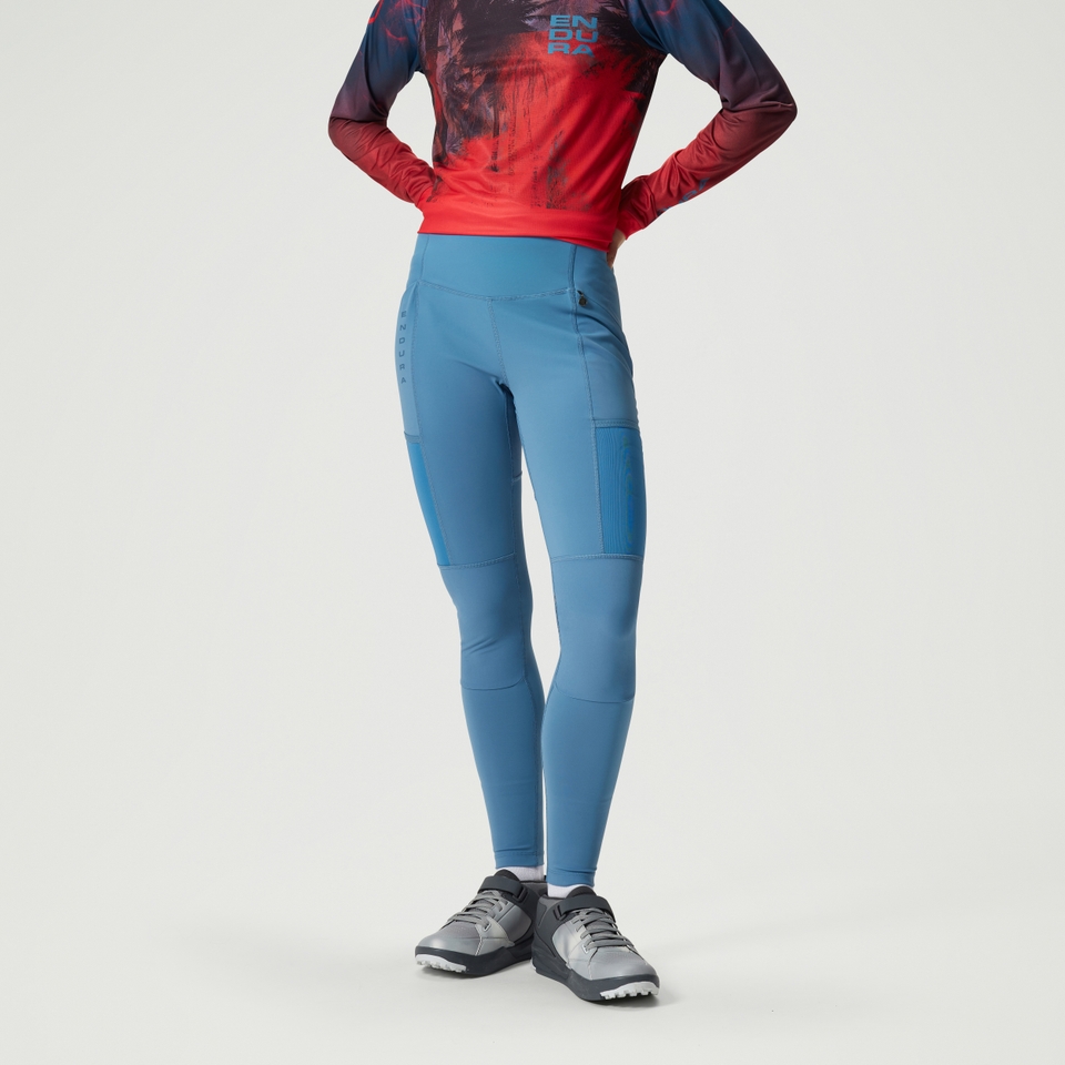 Women's SingleTrack Legging: Bluesteel