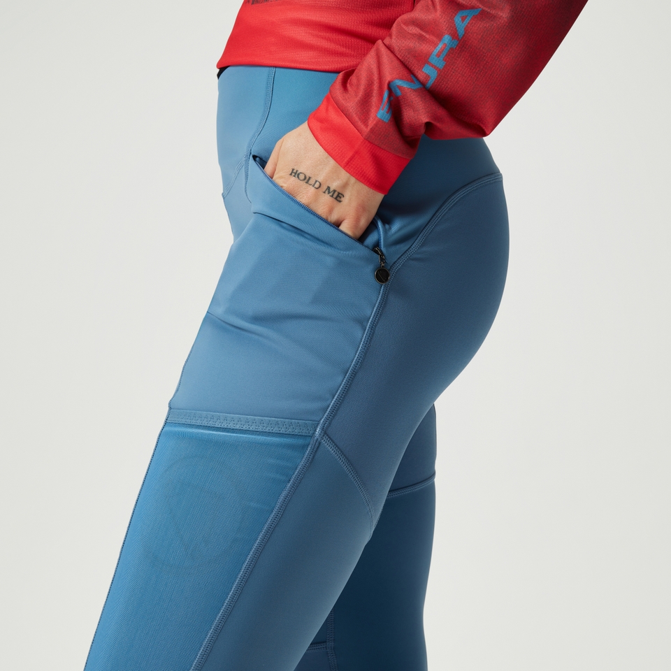 Women's SingleTrack Legging: Bluesteel