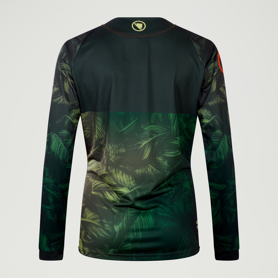 Women's Tropical Long Sleeve Tee Limited: Ghillie Green