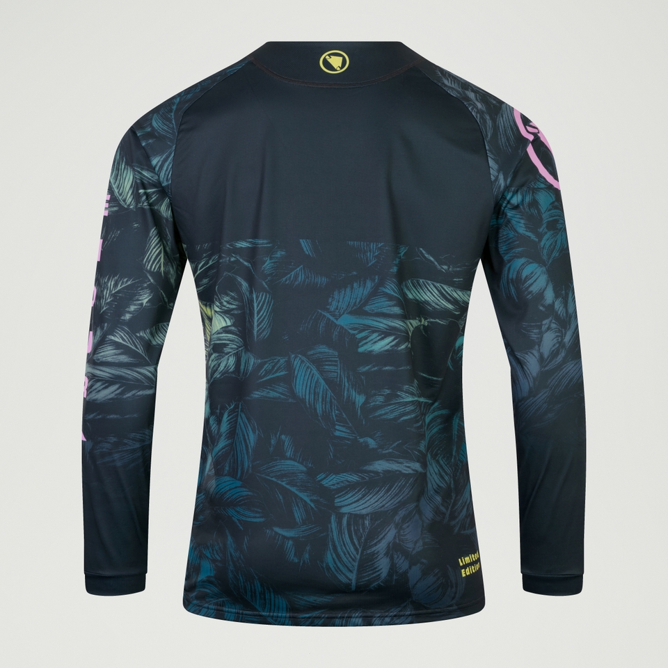 Herren Tropical Print LTD (langarm) - Grau