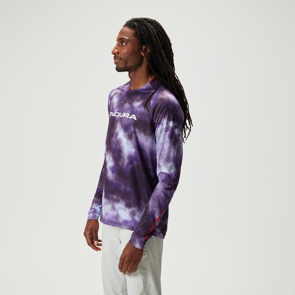 Men's Pixel Cloud L/S Tee LTD - Thistle