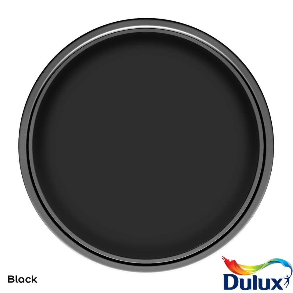 Dulux Weathershield Smooth Masonry Paint Black - 5L