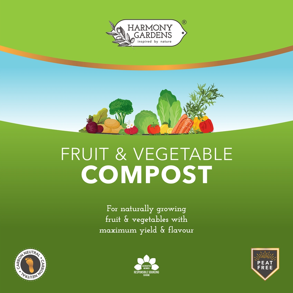 Harmony Gardens Fruit & Veg Compost - 40L