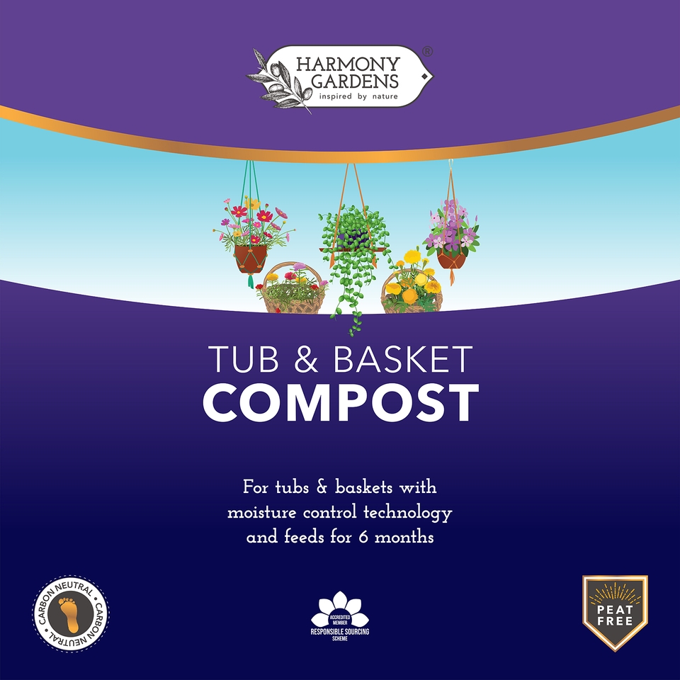 Harmony Gardens Tub & Basket Compost - 40L