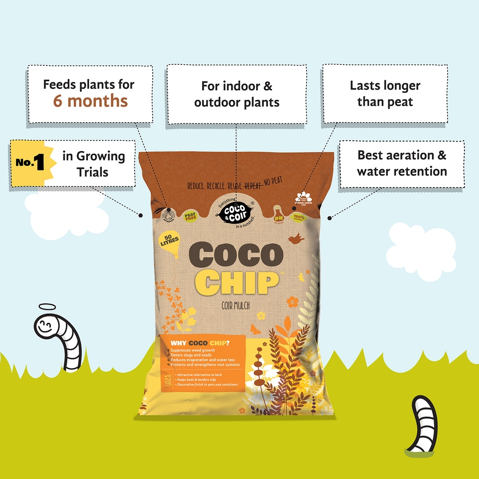Coco & Coir Coco Chip Mulch - 50L