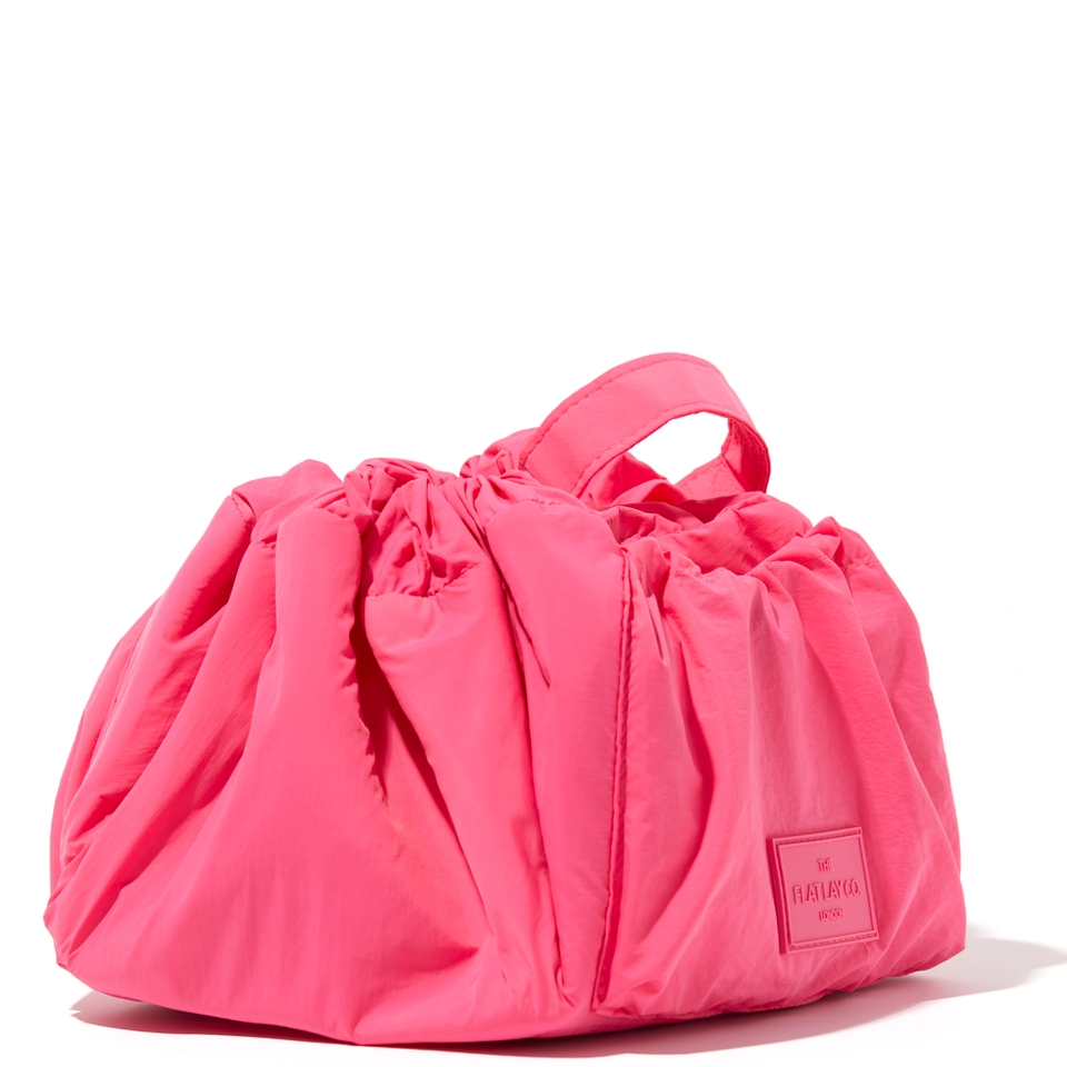 The Flat Lay Co. Drawstring Makeup Bag - Pink Parachute
