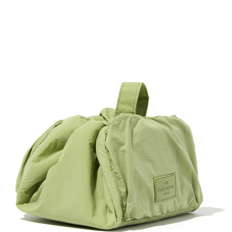 The Flat Lay Co. Drawstring Makeup Bag - Light Green Parachute