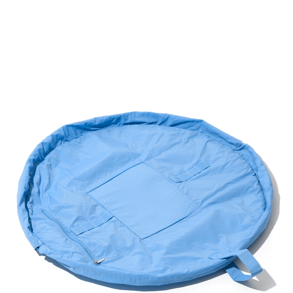 The Flat Lay Co. Drawstring Makeup Bag - Blue Parachute