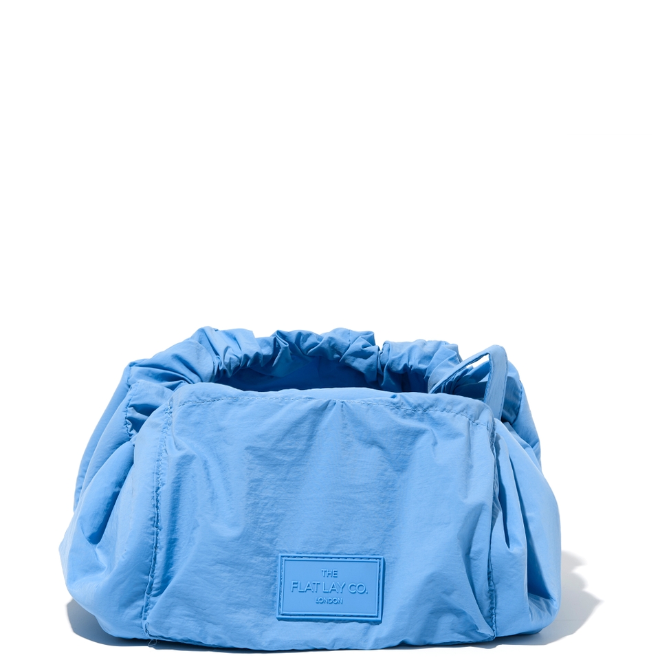 The Flat Lay Co. Drawstring Makeup Bag - Blue Parachute