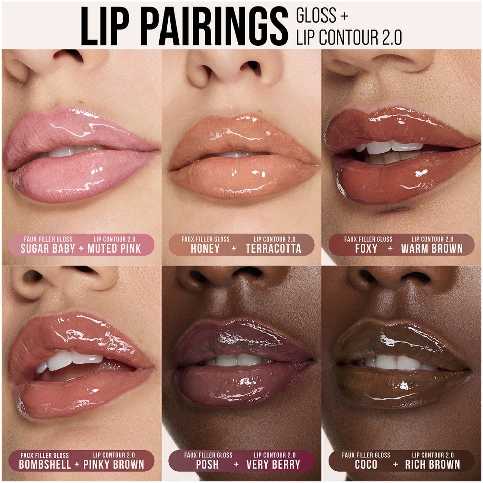 Huda Beauty Faux Filler Extra Shine Lip Gloss 3 9ml Various Shades Huda Beauty Faux Filler Extra Shine Lip Gloss 3 9ml Various Shades