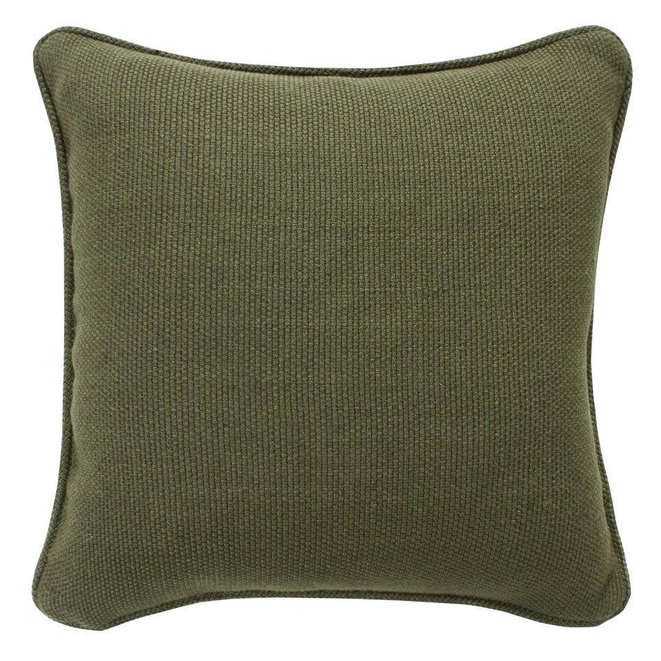 Plain Outdoor Cushion Green Homebase