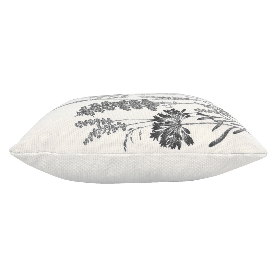 Floral Outdoor Cushion Cream Homebase