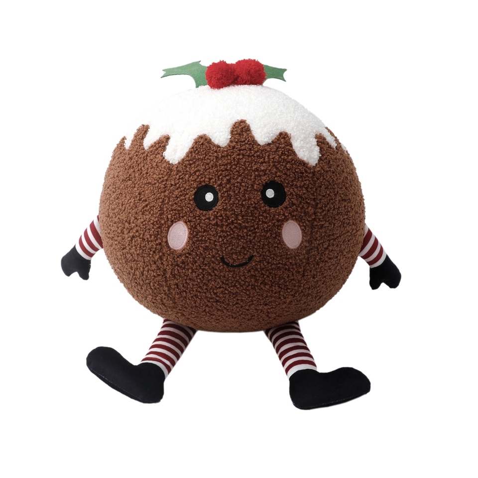 Christmas Pudding Cushion - 30x29cm