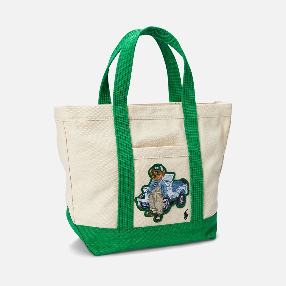 Polo Ralph Lauren Bear Canvas Small Tote Bag