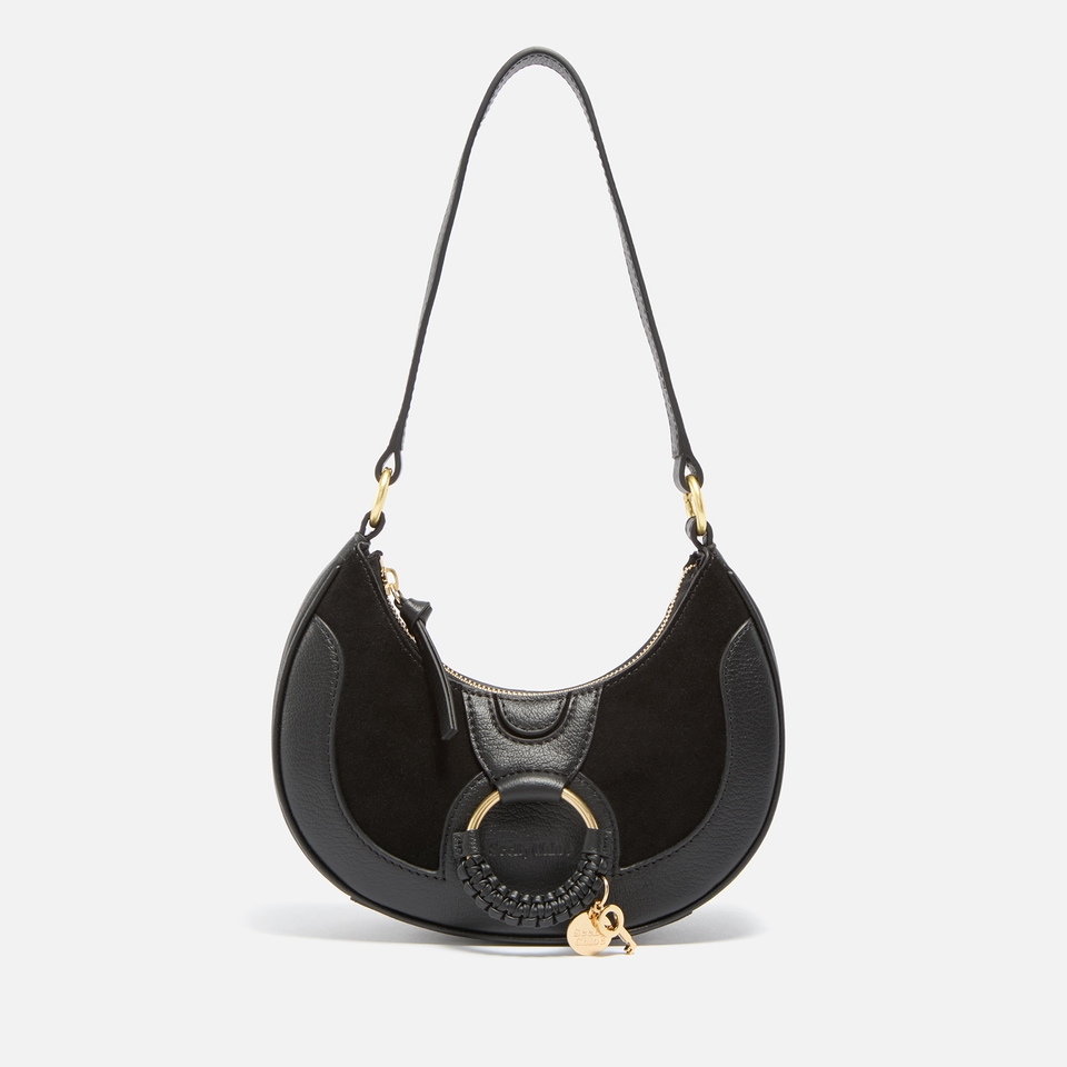 See By Chloé Hana Leather and Suede Shoulder Bag