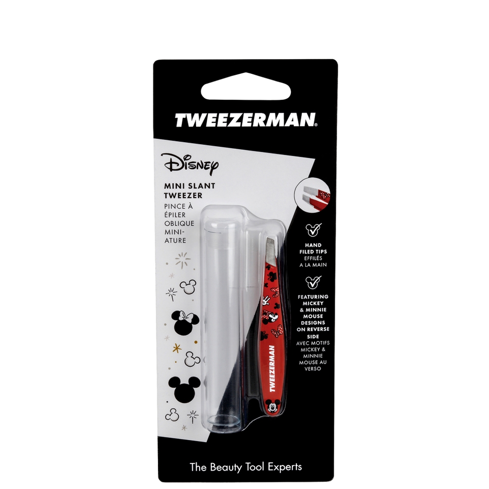 Tweezerman Mickey and Minnie Mouse We Got Ears Mini Oval Slant Tweezer