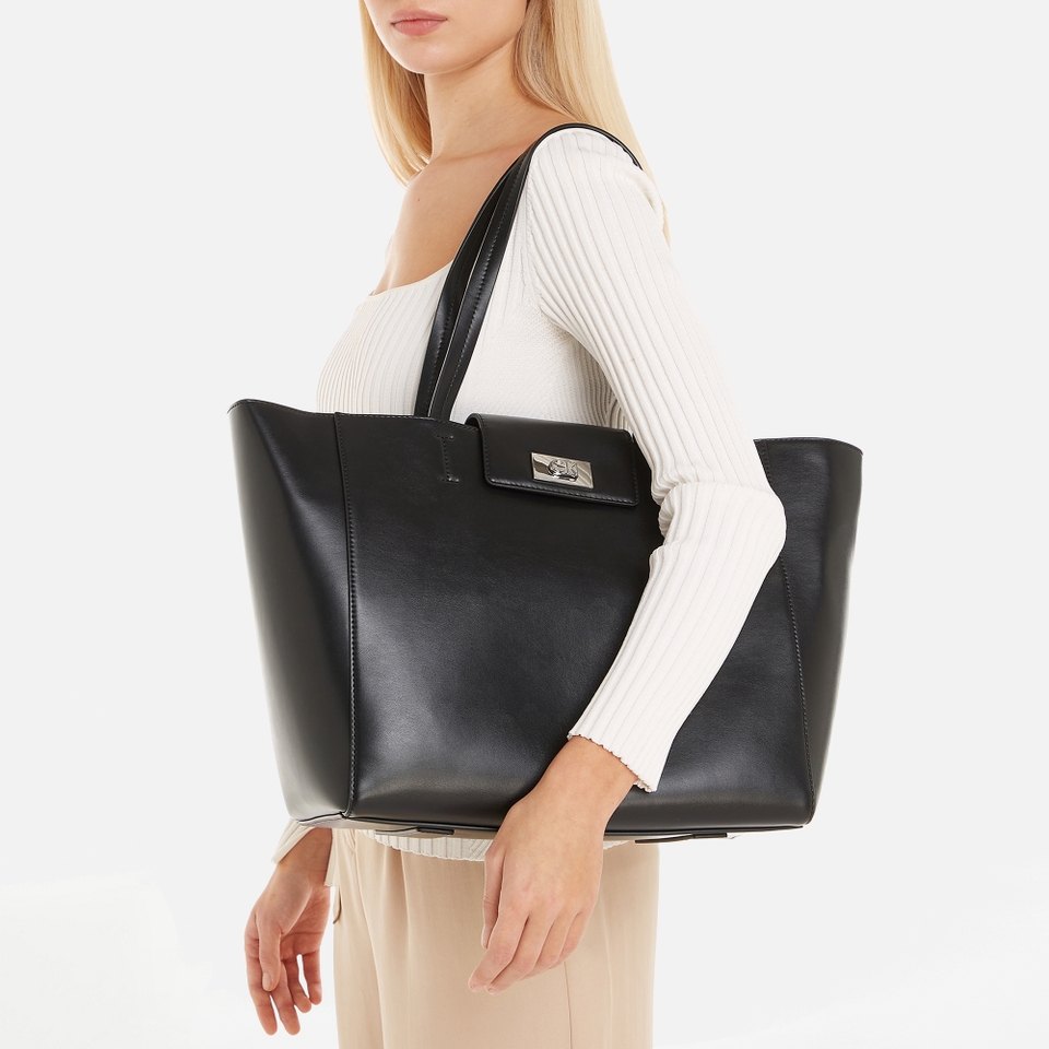 Calvin Klein CK Push Faux Leather Medium Shopper Bag