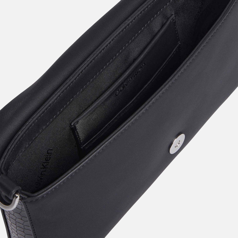Calvin Klein CK Must Croc-Effect Faux Leather Shoulder Bag