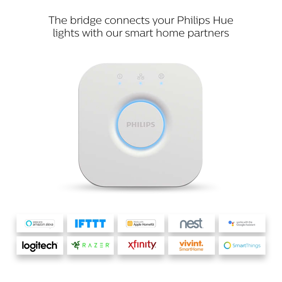 Philips Hue Lily Smart LED Outdoor Lighting Base Kit and Bridge