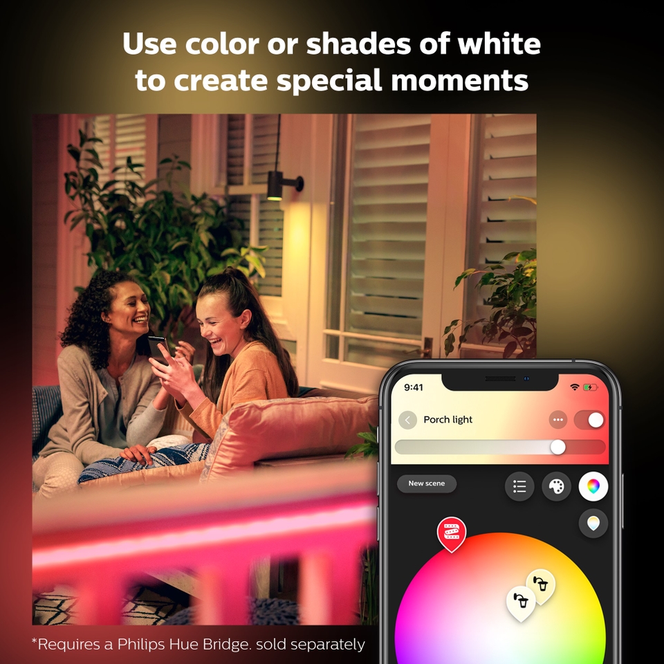 Philips Hue Smart LED Outdoor Colour Ambiance Lightstrip 2m