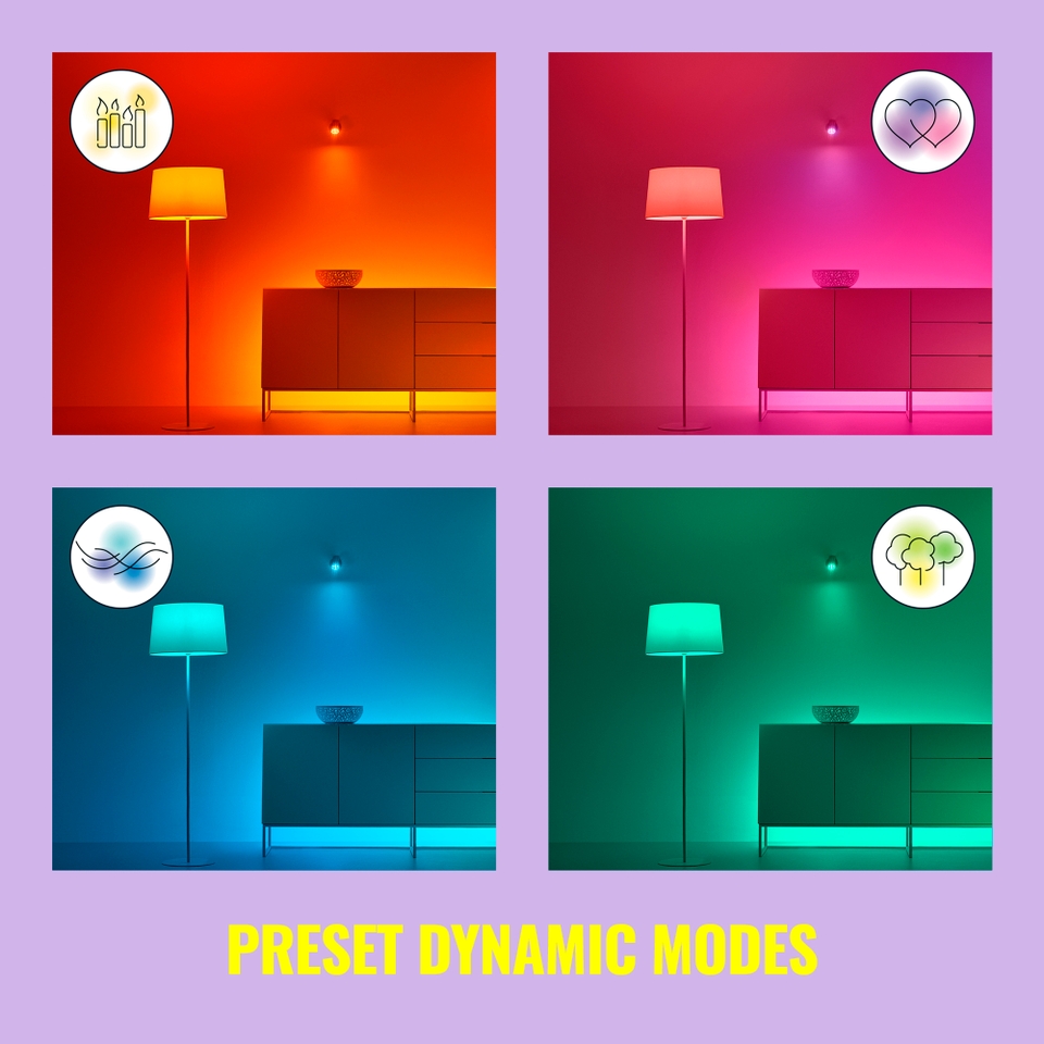 WiZ Smart LED Colour Linear Bar Light - Pack of 2