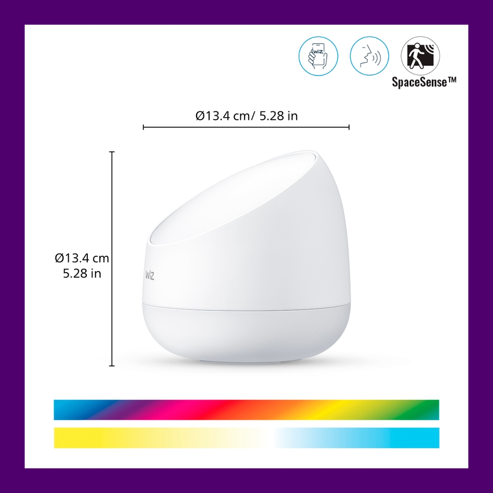 WiZ Smart LED Squire Colour Table Lamp