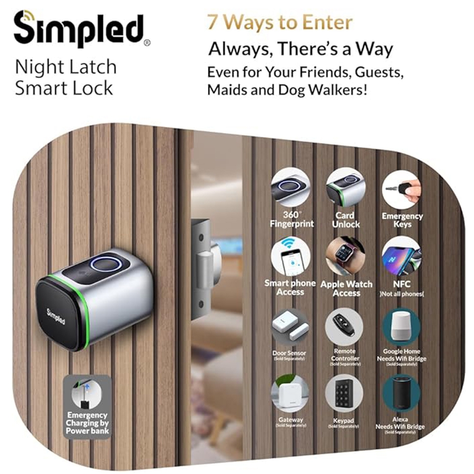 Simpled Night Latch Smart Lock