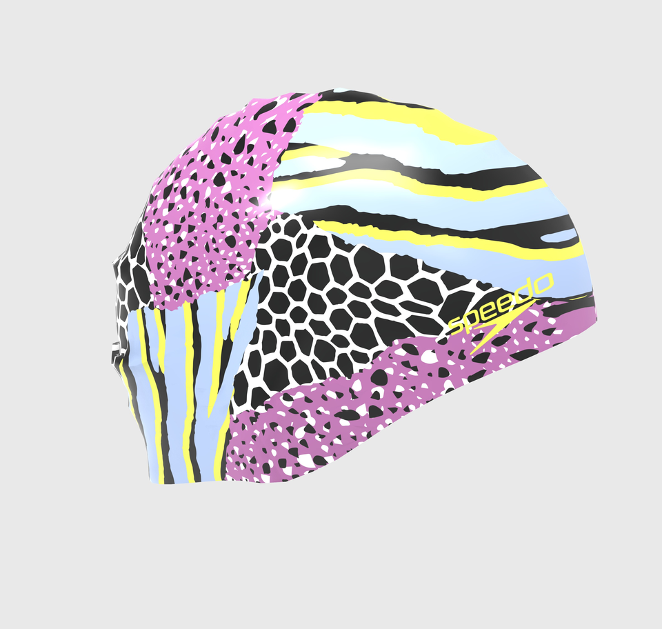 Printed Silicone Cap Purple