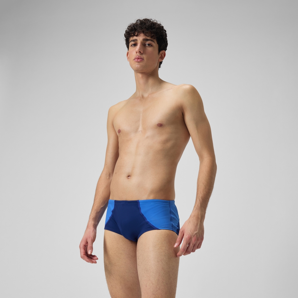 Men's Colorblock Euro Brief Navy