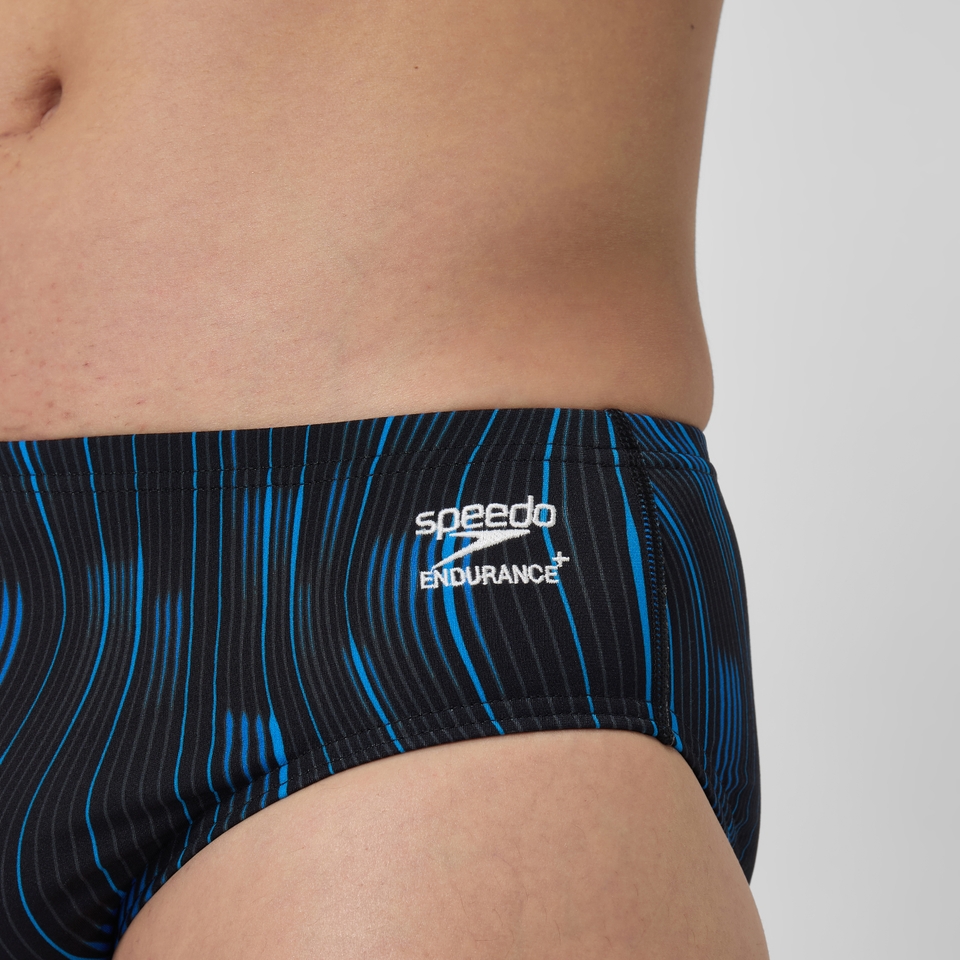 Men's Space Train Brief Blue/Black
