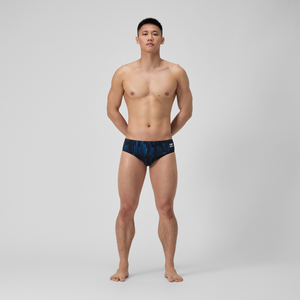 Men's Space Train Brief Blue/Black