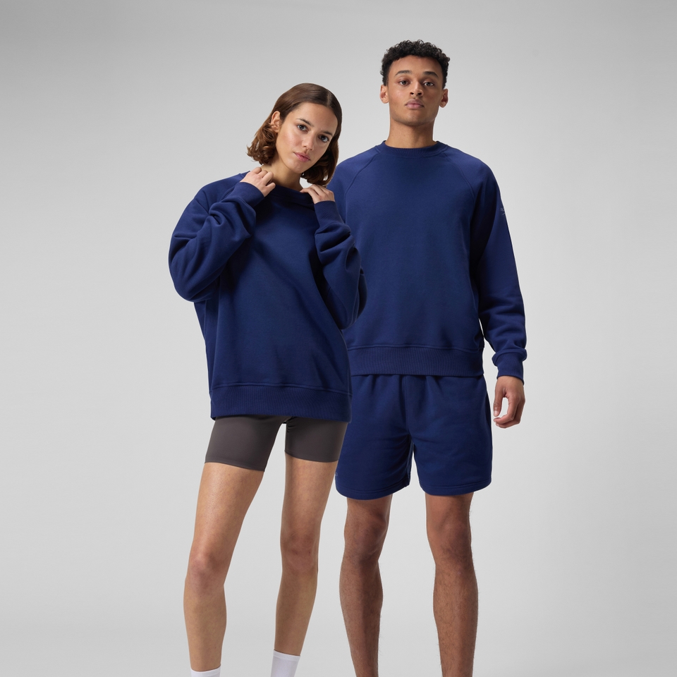 Unisex Fleece Crew Navy