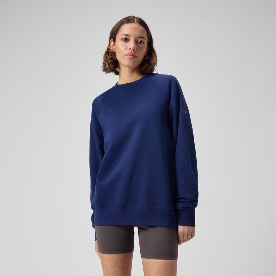 SPEEDO Unisex Fleece Crew Team Navy