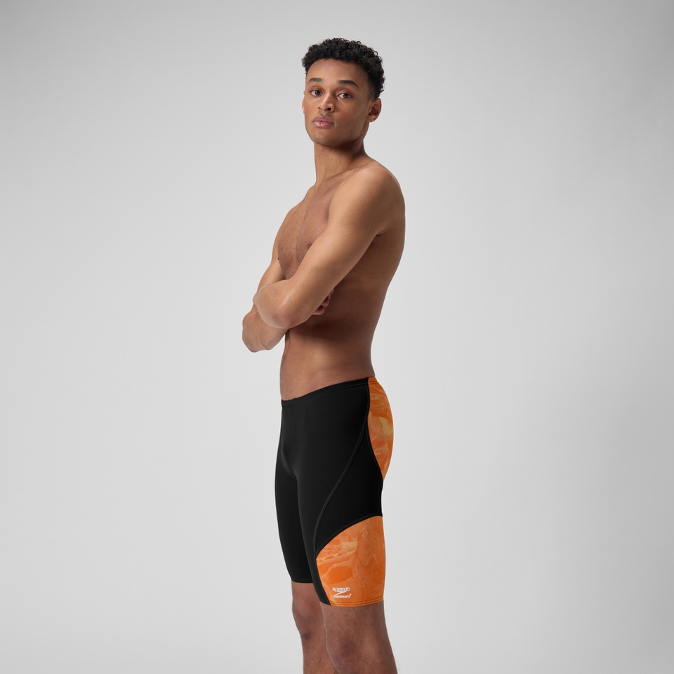 Cuissard de natation Lunar Storm pour hommes, orange