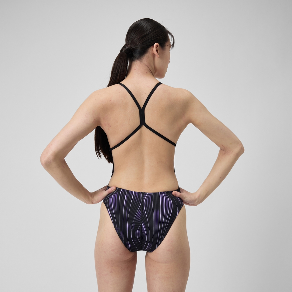 Women's Space Train One Back One Piece Purple/Black