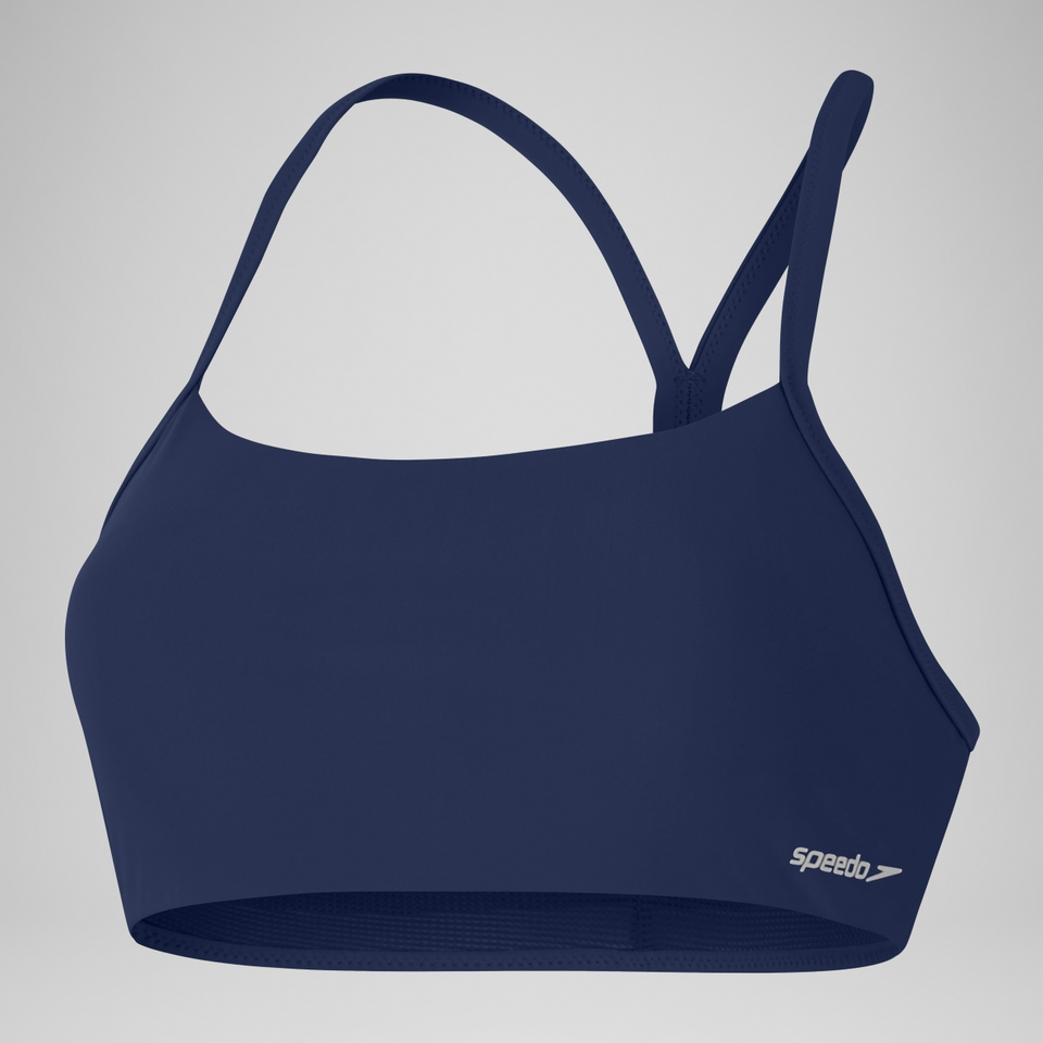 Women's Solid Racerback Bikini Top Blue