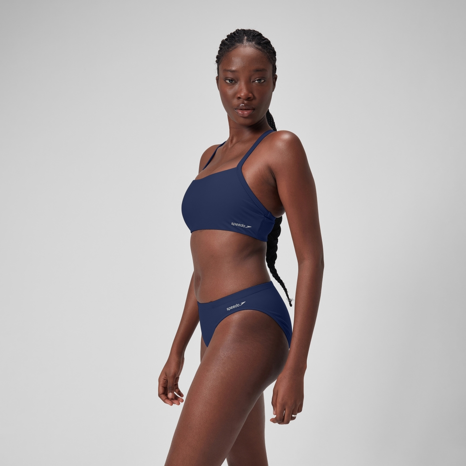 Women's Solid Racerback Bikini Top Blue