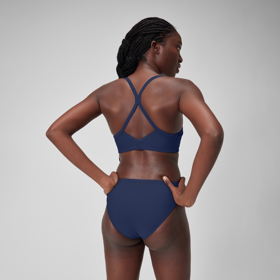 Women's Solid Racerback Bikini Top Blue