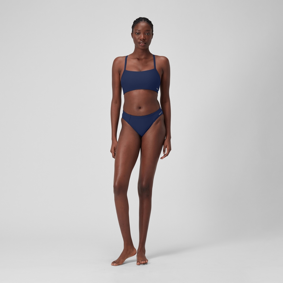 Women's Solid Racerback Bikini Top Blue