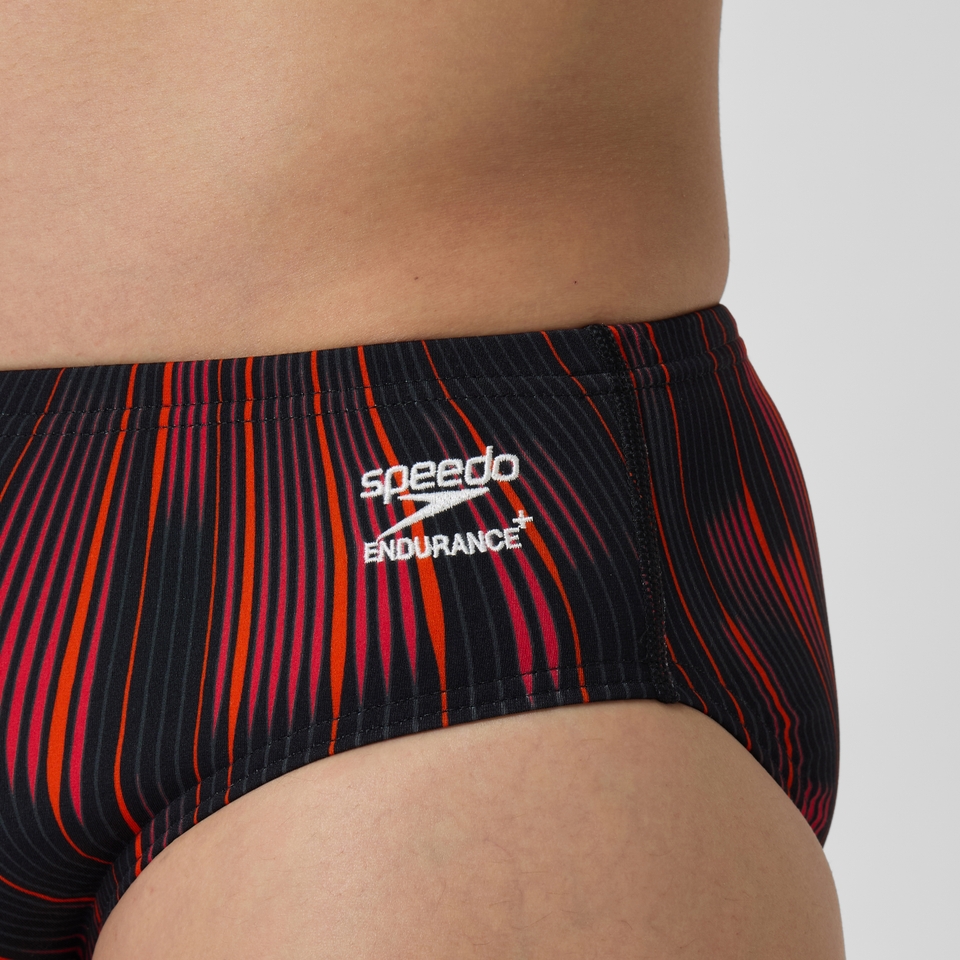 Men's Space Train Brief Red/Navy