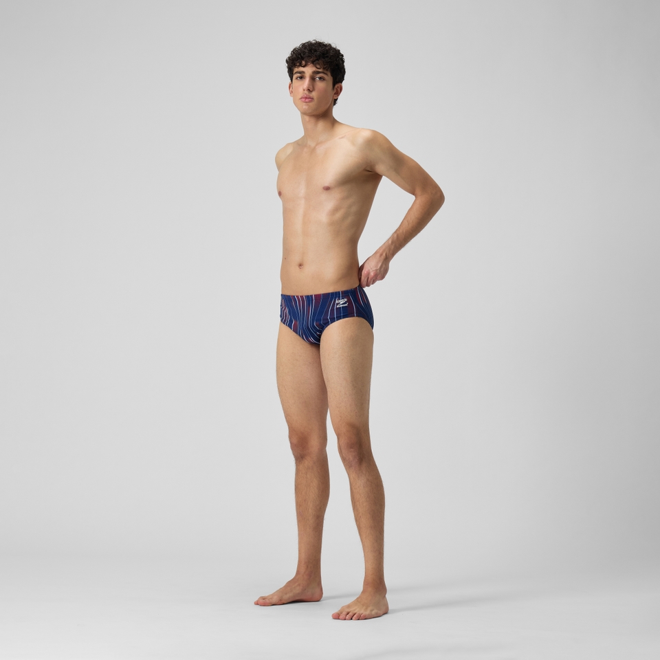 Men's Space Train Brief Blue