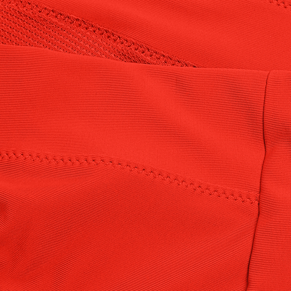Women's Solid Hi Waist Bottom Red
