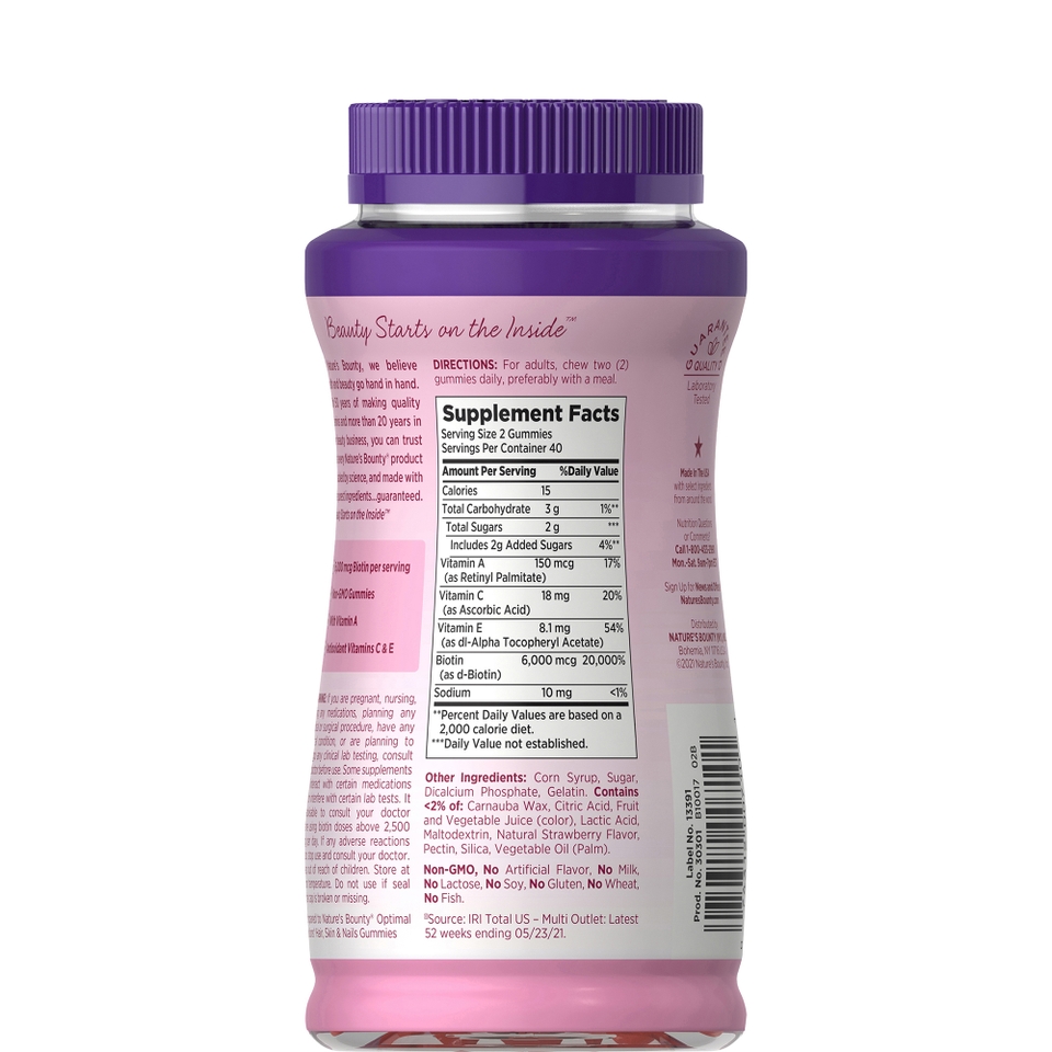 Nature's Bounty Hair Skin Nails Advanced Gummies
