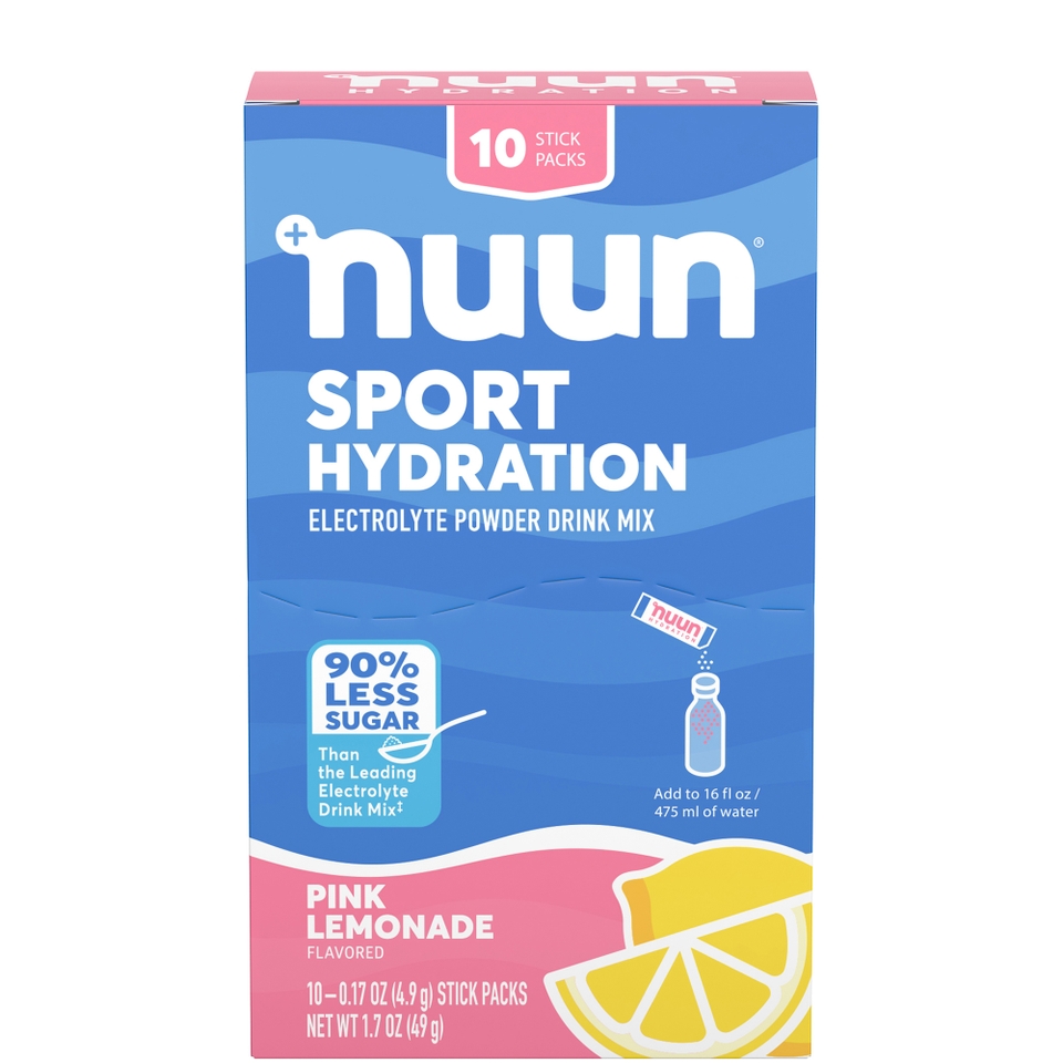 Nuun Sport Hydration Electrolyte Powder Drink Mix Pink Lemonade flavor