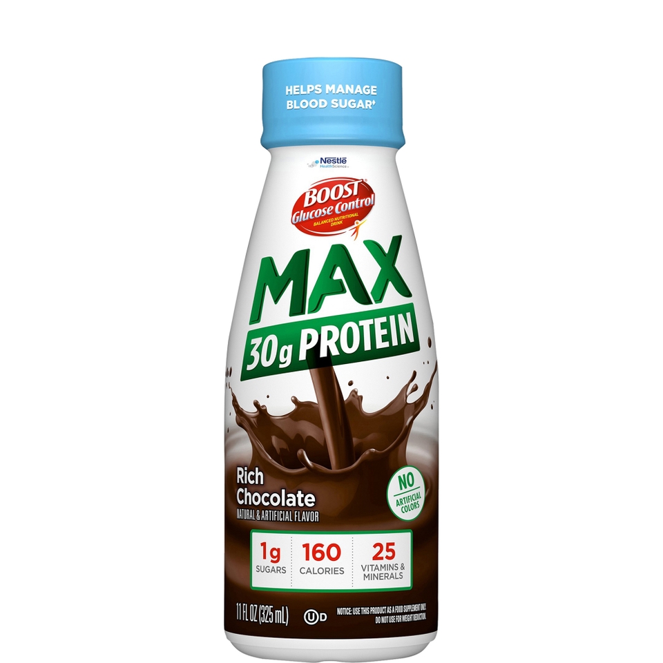 BOOST Glucose Control® MAX 30g Protein Nutritional Drink Chocolate Flavor - 4 Bottles