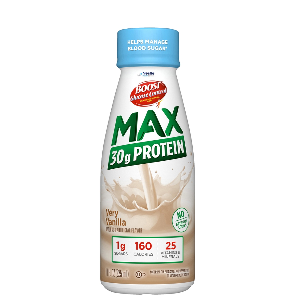 BOOST Glucose Control® MAX 30g Protein Nutritional Drink Vanilla Flavor - 4 Bottles