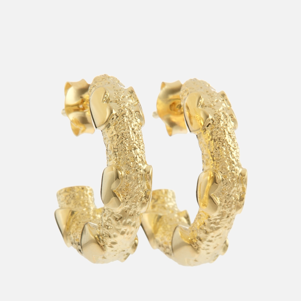 anna + nina Love City Gold-Plated Small Hoop Earrings
