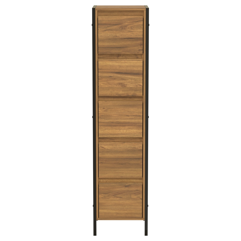 Homebase Edit Bathroom Storage 5 Drawer Unit Mango Oak Effect Homebase
