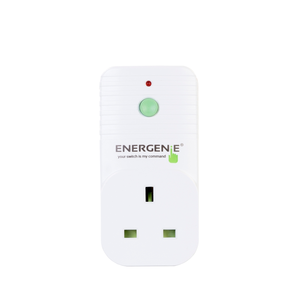 Energenie Smart Remote Controlled Sockets White - 3 Pack and Remote Control