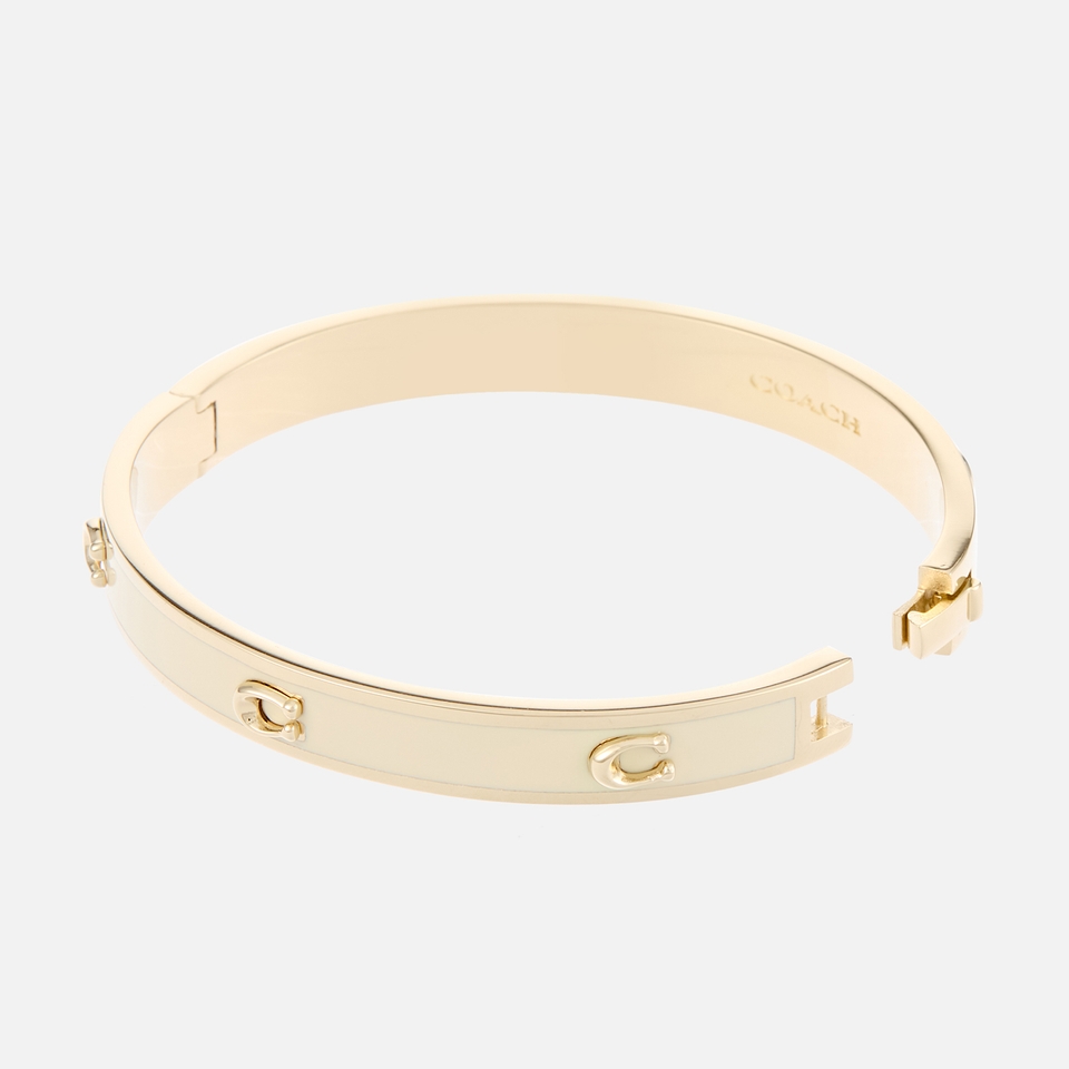 Coach Gold-Plated C Hinge Bangle